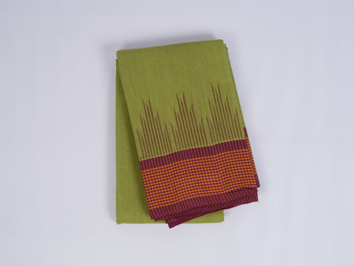 Kanchipuram Green Silk Cotton Saree