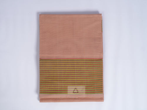 beige Andhra cotton saree