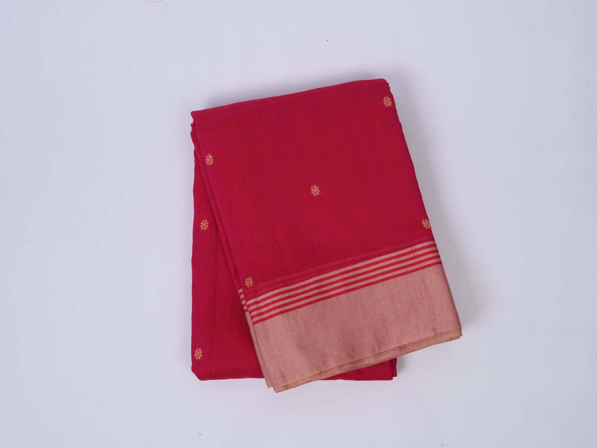 vibrant pink Phulia saree