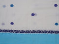 white & blue Baluchari saree