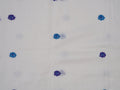 white & blue Baluchari saree