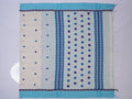 white & blue Baluchari saree