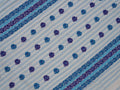 white & blue Baluchari saree