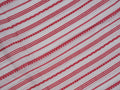 white & red paisley border Baluchari saree