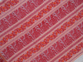 white with red & orange border Baluchari saree