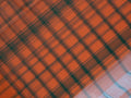 orange & green checks Bobbili cotton saree