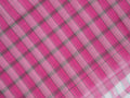 pink, white & green horizontal stripes Bobbili cotton saree