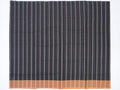 black & orange vertical stripes Bobbili cotton saree