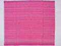 pink & white horizontal stripes Bobbili cotton saree
