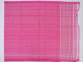 pink & white horizontal stripes Bobbili cotton saree