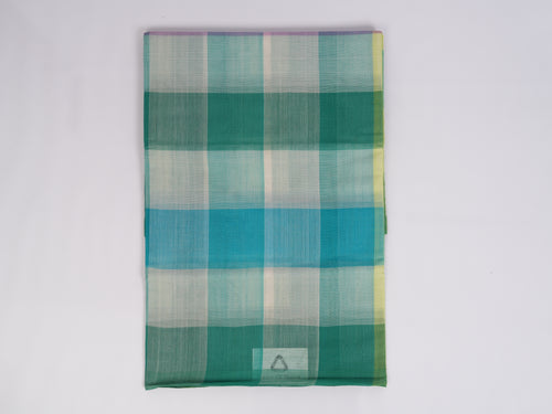 multicolored checks Bobbili cotton saree