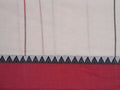 white with red & black vertical stripes