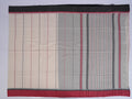 white with red & black vertical stripes