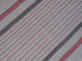 white with red & black vertical stripes