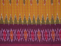 yellow ikkat saree
