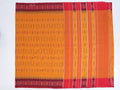 yellow ikkat saree