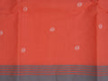 peach Jamdani saree