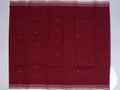 maroon Jamdani saree