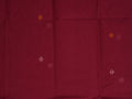 maroon Jamdani saree