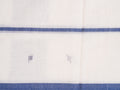 white with blue striped gap border Phulia saree