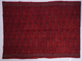 Ajrakh Cotton Saree — Geometric Motifs, Kutch