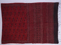Ajrakh Cotton Saree — Geometric Motifs, Kutch