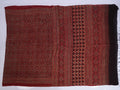 Ajrakh Cotton Saree — Traditional Kutch Craft
