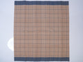beige and blue checked Godavari cotton saree