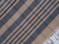 beige and blue checked Godavari cotton saree
