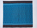 teal blue ikkat saree