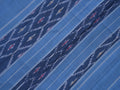 sky blue ikkat saree