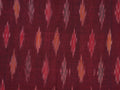 maroon ikkat saree