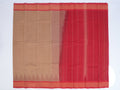 beige Kanchi cotton saree