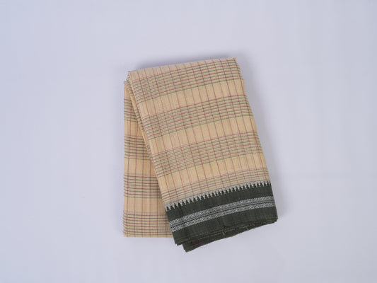 beige Narayanpet cotton saree