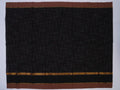 black Narayanpet cotton saree with unique grid pattern