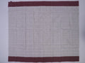 white grid pattern Narayanpet cotton saree