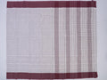 white grid pattern Narayanpet cotton saree