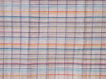 ivory and light peach Narayanpet cotton saree with multicolor horizontal stripes