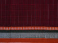 deep maroon Narayanpet cotton saree