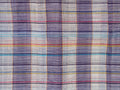 white and purple Narayanpet cotton saree with multicolor horizontal stripes