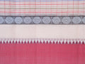 beige checked Narayanpet cotton saree
