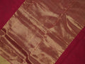 red & bottle green Paturu saree