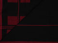 black with red striped gap border Phulia saree