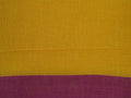 yellow Phulia saree with lotus motifs