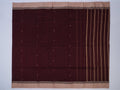 deep maroon Phulia saree