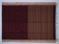 deep maroon Phulia saree