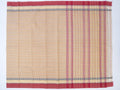light yellow checked Narayanpet cotton saree